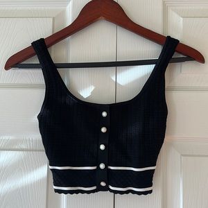 Aritzia sculpt knit crop top